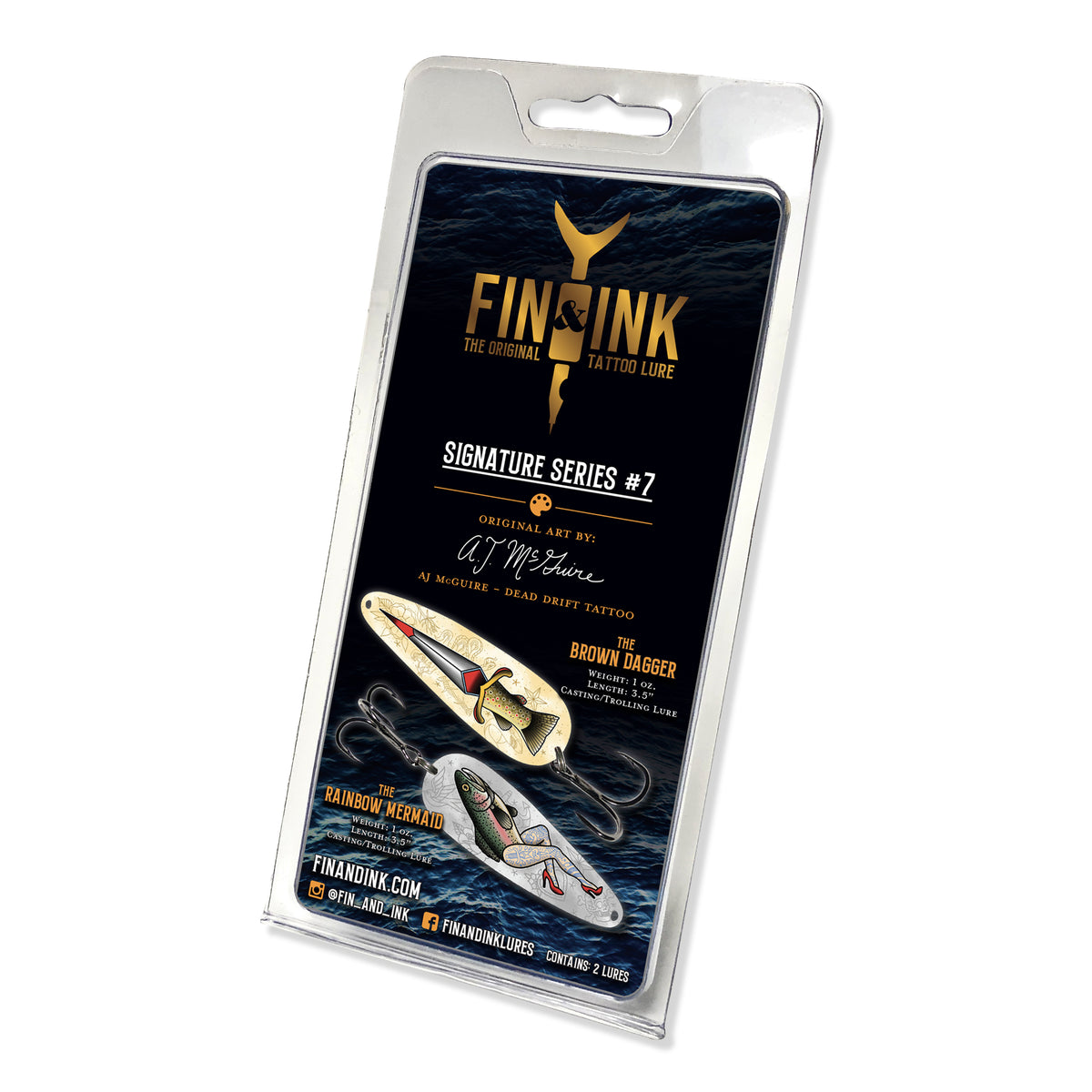 Fin & Ink Lures | Artist Signature Set #7 - AJ McGuire