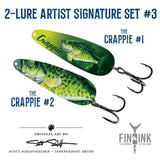 Artist Signature Set #3 - Scott Schaffhausen - 2 Lures - The Crappie #1 & #2