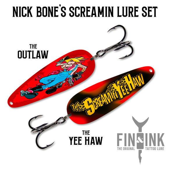 Screamin Lure Set - Nick Bone - 2 Lures - The Outlaw & The Yee Haw