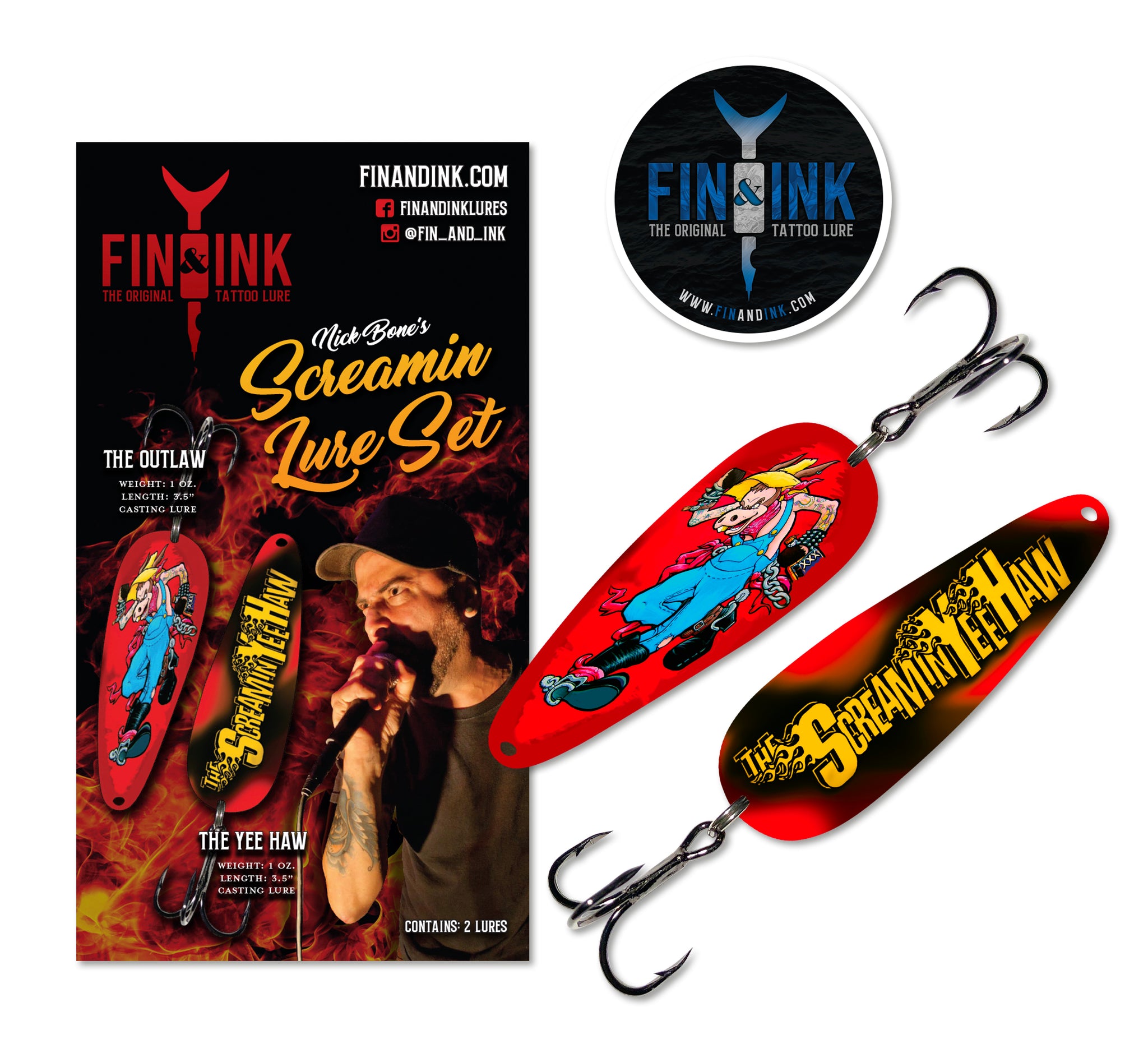 Fin & Ink Lures | Screamin Lure Set