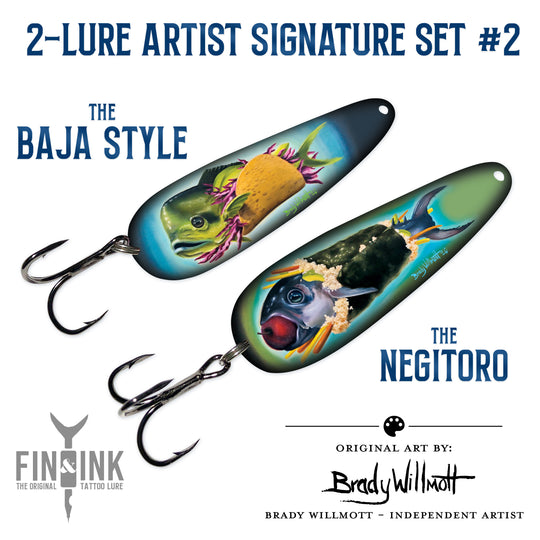Artist Signature Set #2 - Brady Willmott - 2 Lures - The Baja Style & The Negitoro